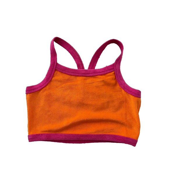 Solid & Striped Scottie Tank Top Tangerine & Strawberry ( S ) - Picture 2 of 4